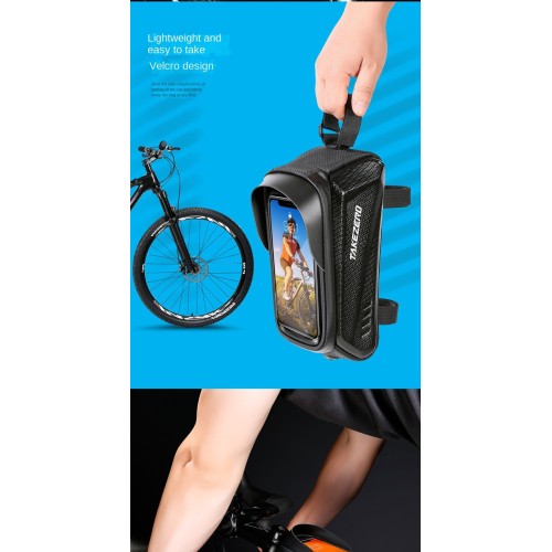 Mountain Bike Bag EVA Hard Shell Front Beam Bag Unisex Mobile Phone Top Tube Bag