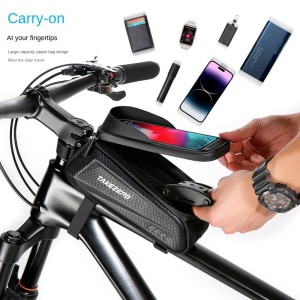 Mountain Bike Bag EVA Hard Shell Front Beam Bag Unisex Mobile Phone Top Tube Bag 